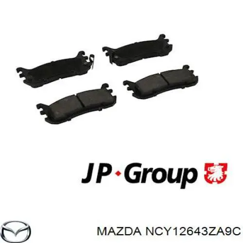 Колодки гальмові задні, дискові NCY12643ZA9C Mazda