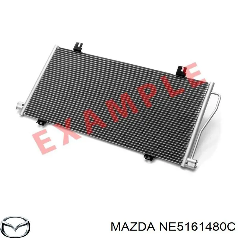 Конденсатор кондиціонера Mazda NE5161480C ціна, від 89.71 USD