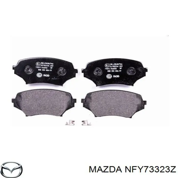 Гальмівні колодки Mazda NFY73323Z ціна, від 30.16 USD