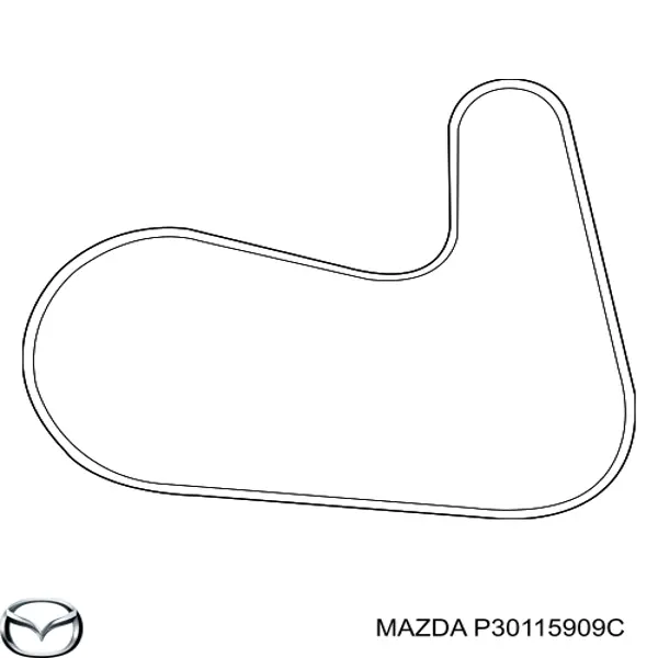 Купити P30115909C Mazda Ремінь генератора