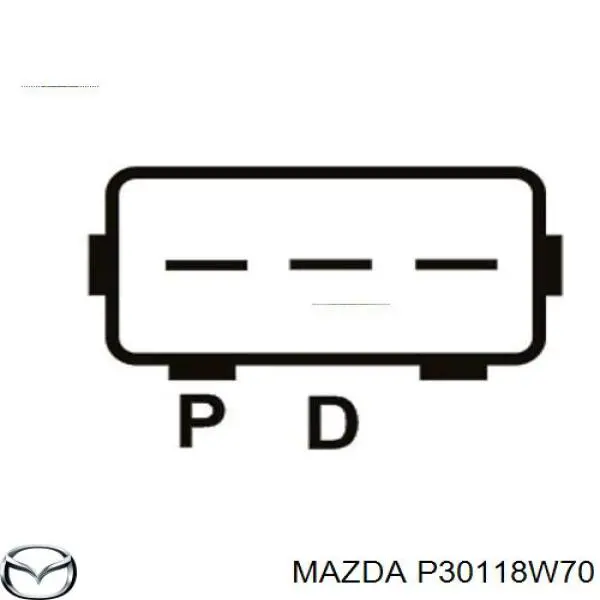 Реле зарядки генератора Mazda P30118W70 ціна, від 21.63 USD