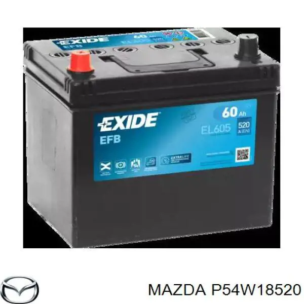 P54W18520 Mazda Авто акумулятор
