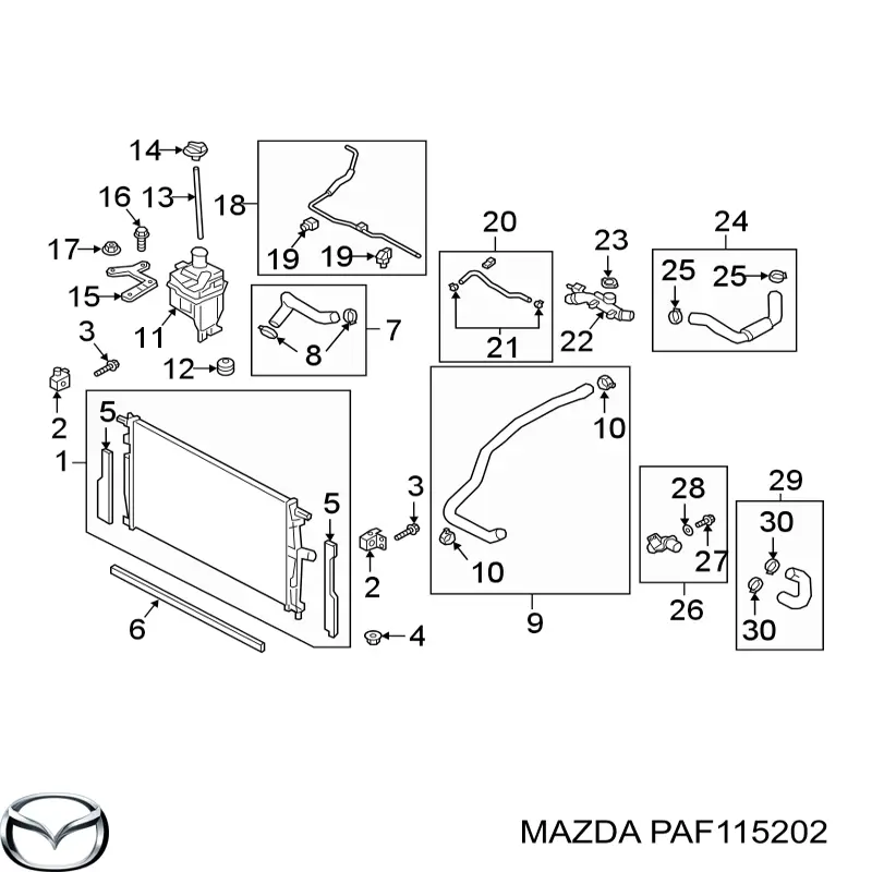  Mazda PAF115202 ціна, від 2.11 USD