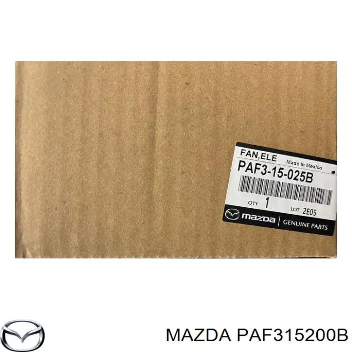 PAF315200 Mazda Радіатор охолодження двигуна