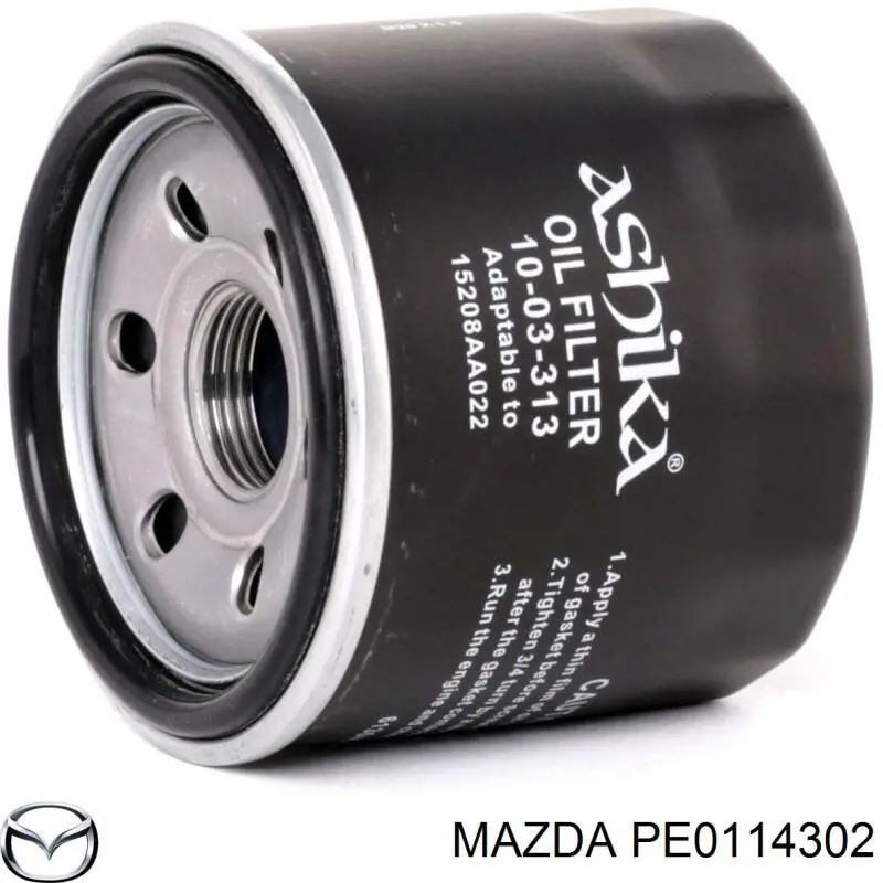 PE0114302 Mazda фільтр масляний