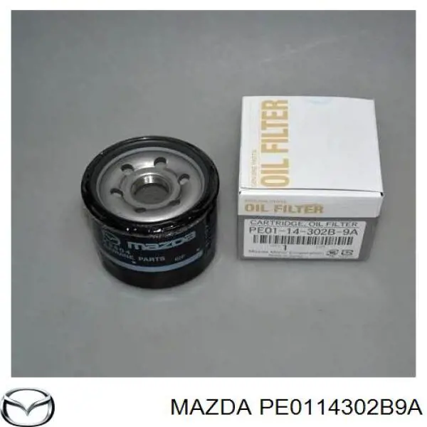 Масляний фільтр двигуна Mazda PE0114302B9A ціна, від 11.59 USD