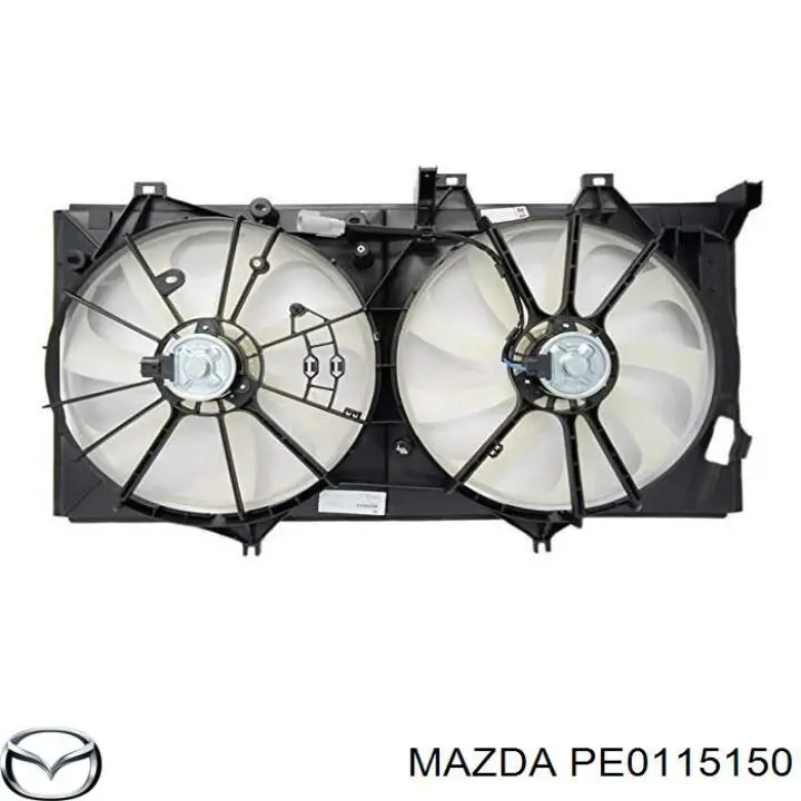 PE0115150 Mazda Мотор вентилятора системи охолодження, лівий