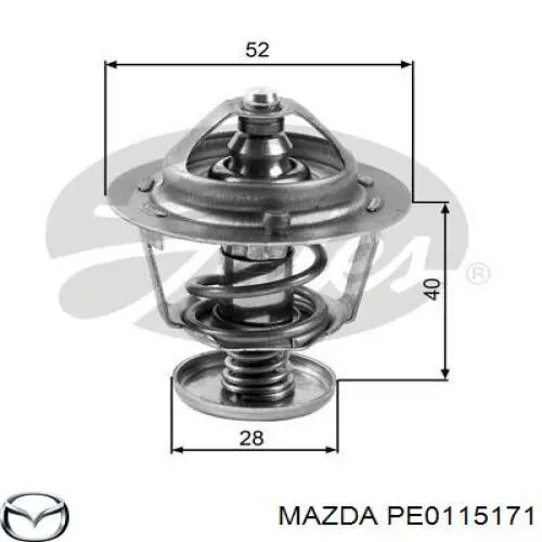 PE0115171 Mazda термостат