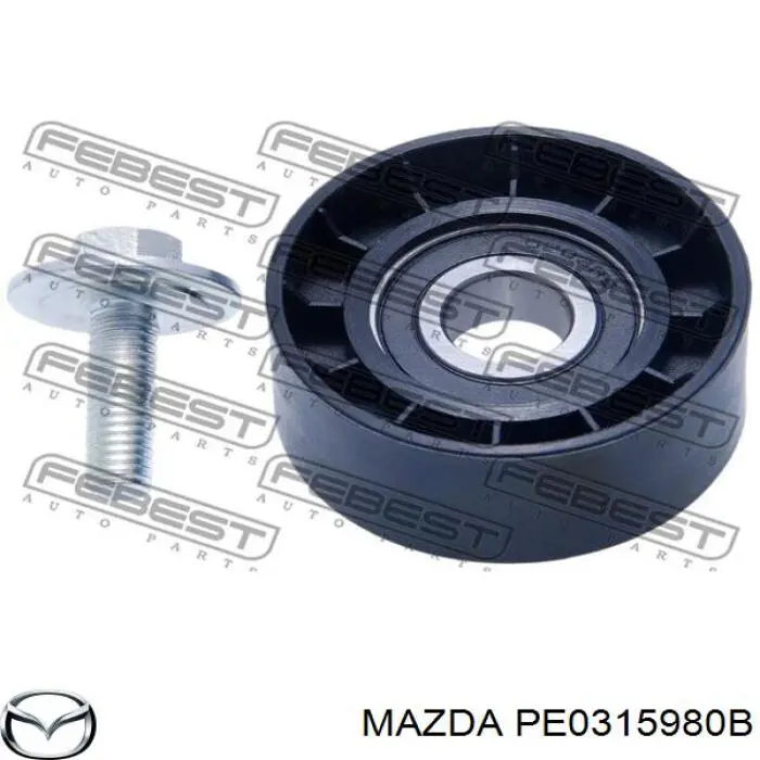 Натягувач приводного ременя Mazda PE0315980B ціна, від 25.34 USD