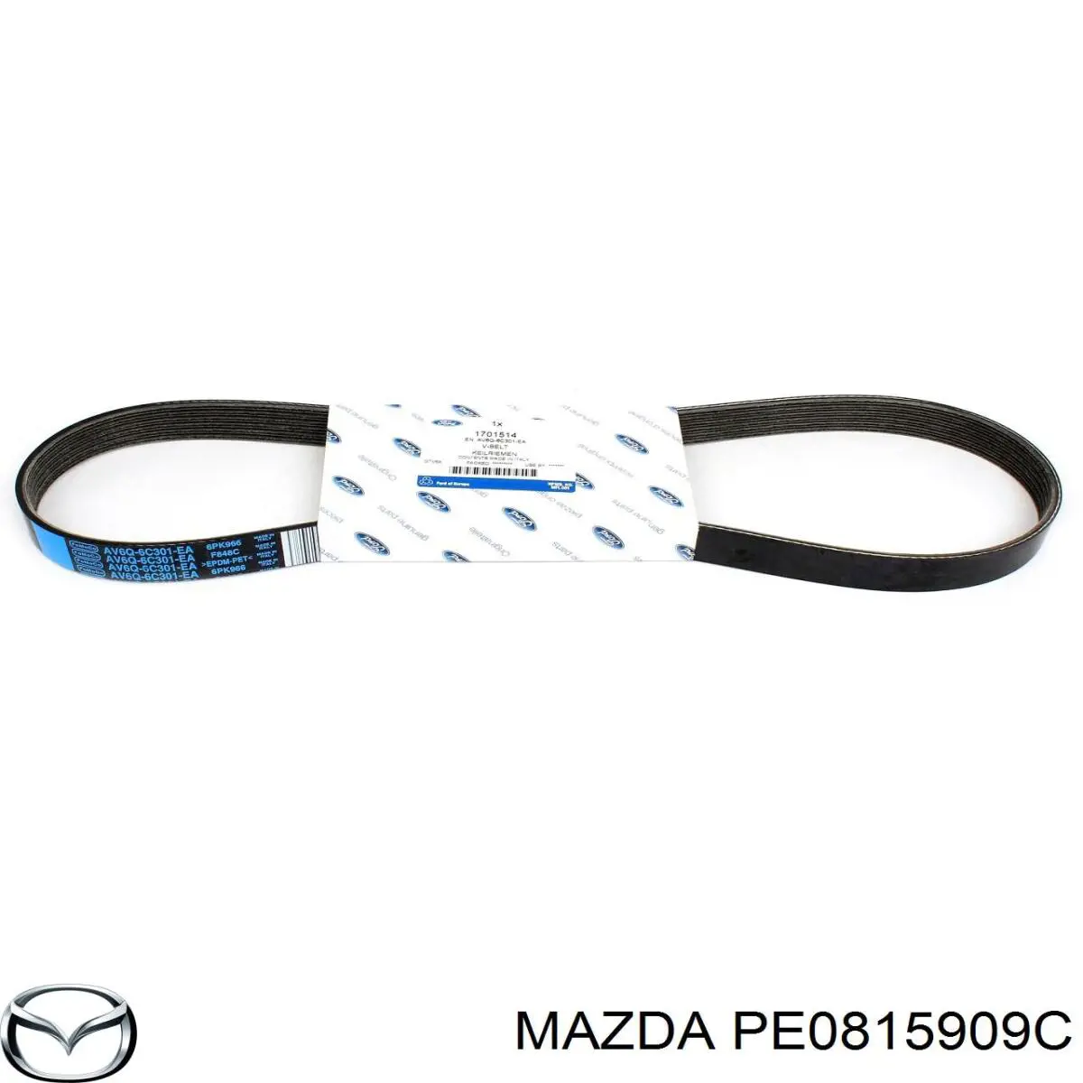 Клиновий ремінь Mazda PE0815909C ціна, від 12.24 USD