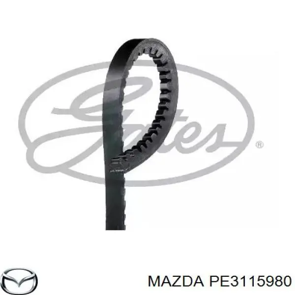 PE3115980 Mazda Ремінь приводний, агрегатів, комплект
