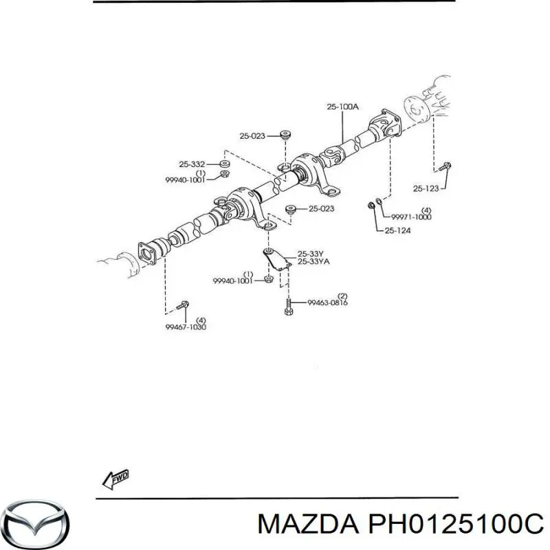  Mazda PH0125100C ціна, від 101.35 USD