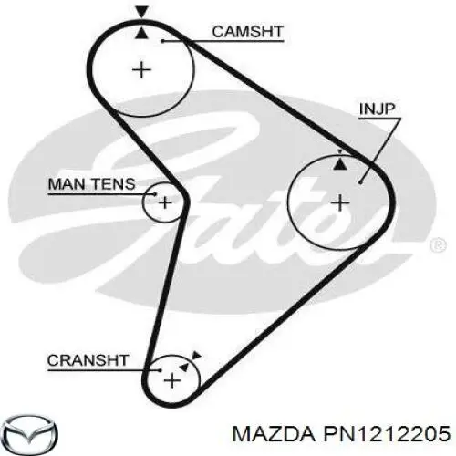 PN1212205 Mazda ремінь грм