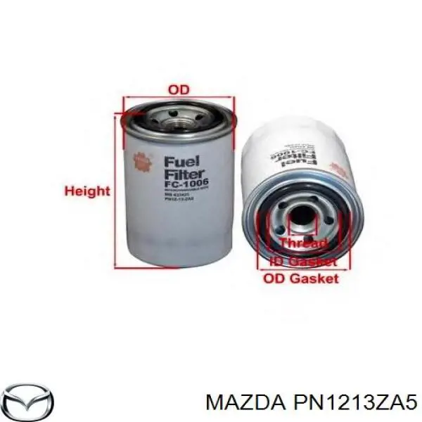 Паливний фільтр PN1213ZA5 Mazda
