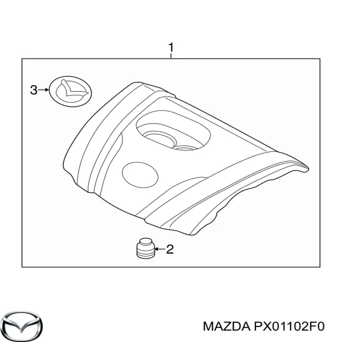  Кришка двигуна декоративна Mazda CX-30 