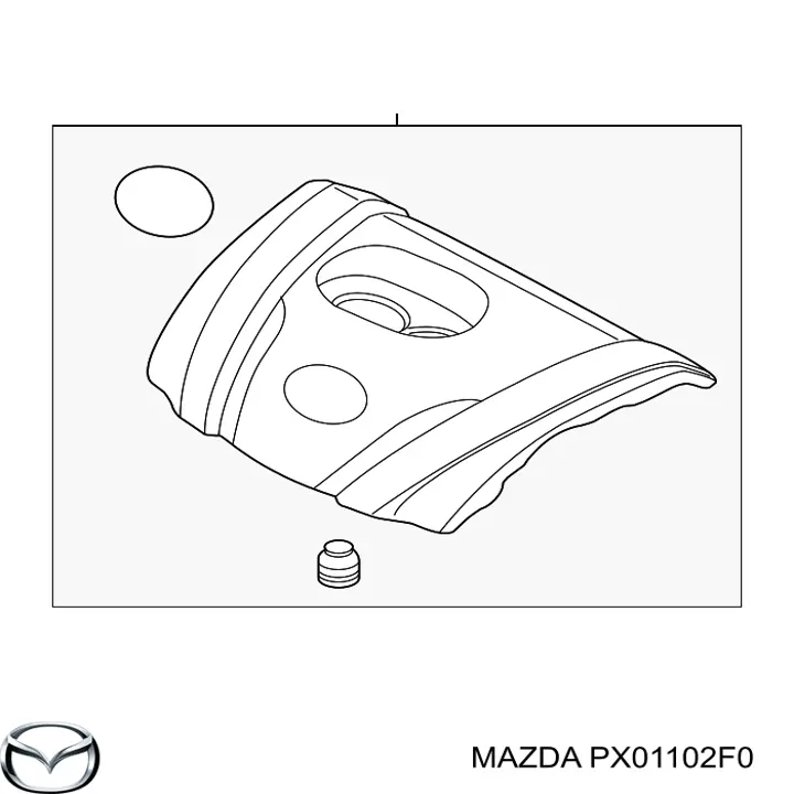 Кришка двигуна декоративна Mazda PX01102F0 ціна, від 102.27 USD
