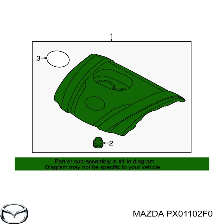 PX01102F0 Mazda Екран двигуна