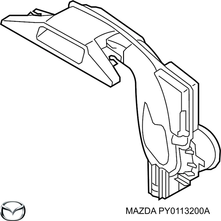 Повітрозабірник повітряного фільтра Mazda PY0113200A ціна, від 36.43 USD