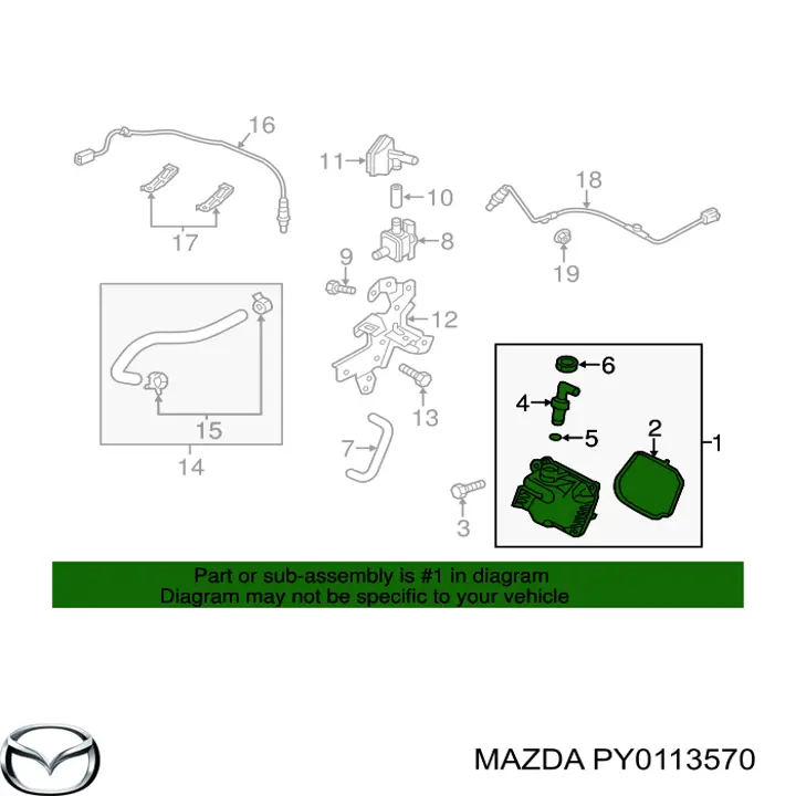 PY0113570 Mazda Масловіддільник