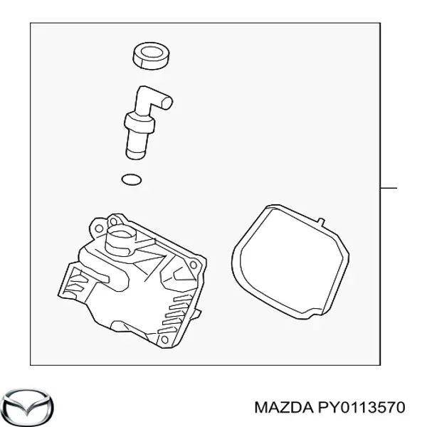 Масловіддільник / сепаратор системи вентиляції картера Mazda PY0113570 ціна, від 22.50 USD