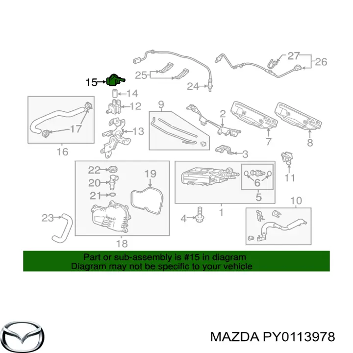  Mazda PY0113978 ціна, від 2.98 USD