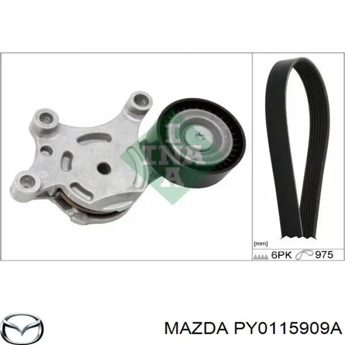 PY0115909A Mazda Поліклиновий ремінь