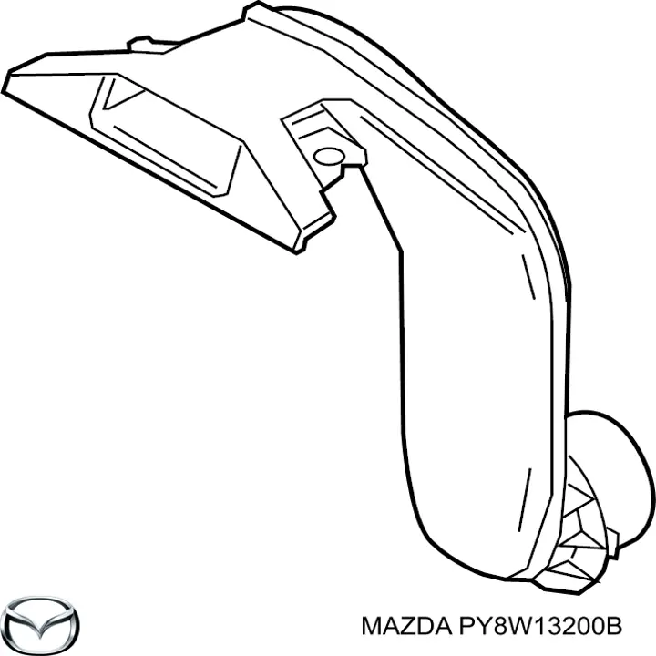 Патрубок повітряний, вхід повітряного фільтра Mazda CX-9 (TC) (Мазда CX-9)