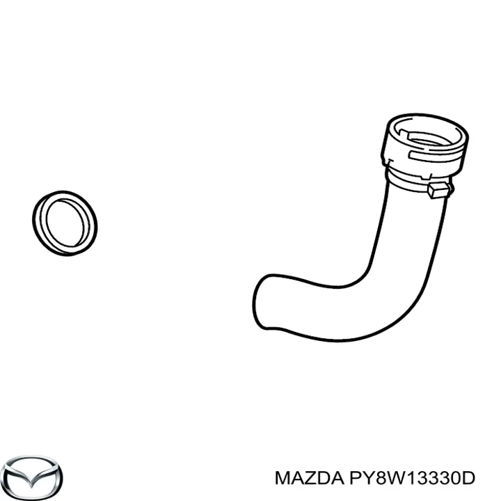 Шланг/патрубок інтеркуллера Mazda PY8W13330D ціна, від 198.58 USD