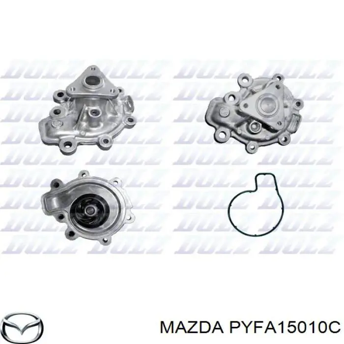 Помпа охолодження Mazda PYFA15010C ціна, від 46.07 USD
