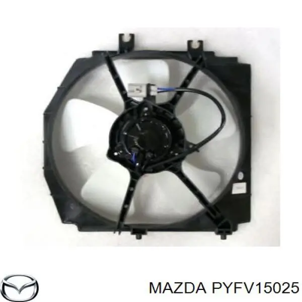 Купити PYFV15025 Mazda Дифузор радіатора охолодження, в зборі з двигуном і крильчаткою