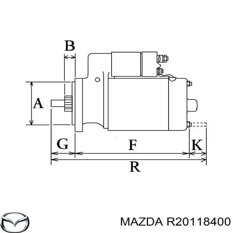 Купити R20118400 Mazda Стартер