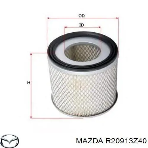 Повітряний фільтр R20913Z40 Mazda