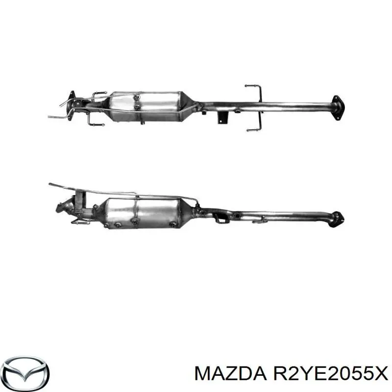 Глушник, передня частина Mazda R2YE2055X ціна, від 487.36 USD