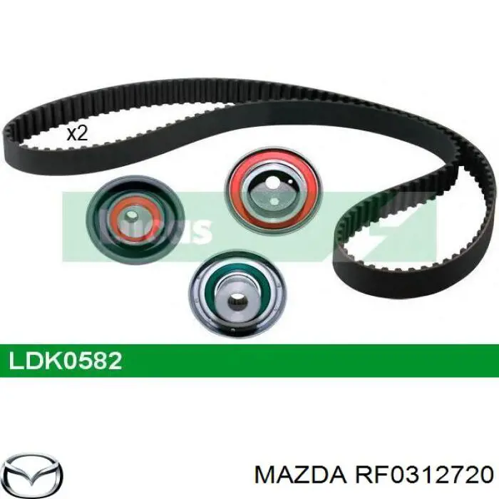Ролик натягувача ременя ПНВТ RF0312720 Mazda