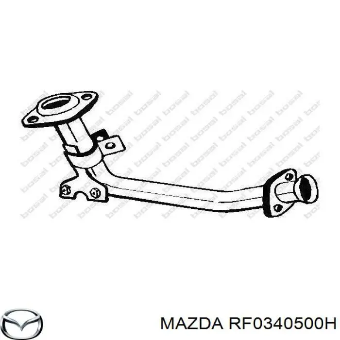 RF0340500H Mazda труба приймальна (штани глушника, передня)
