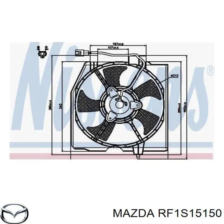 RF1S15150 Mazda двигун вентилятора кондиціонера