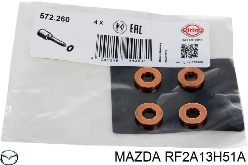 RF2A13H51A Mazda Кільце інжектора