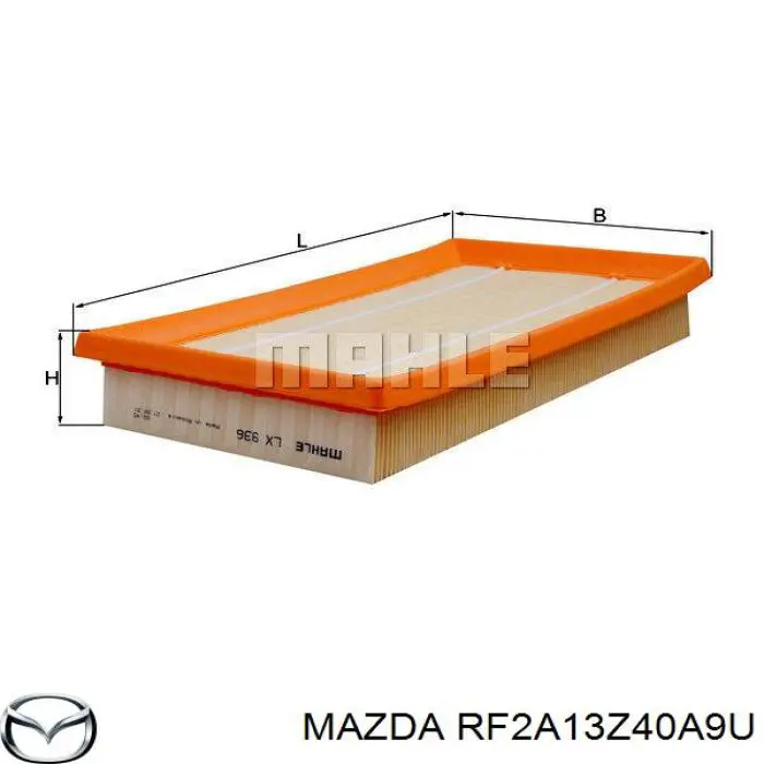 Повітряний фільтр RF2A13Z40A9U Mazda