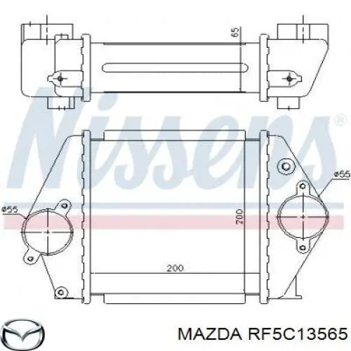 Система охолодження наддувочного повітря Mazda RF5C13565 ціна, від 93.77 USD