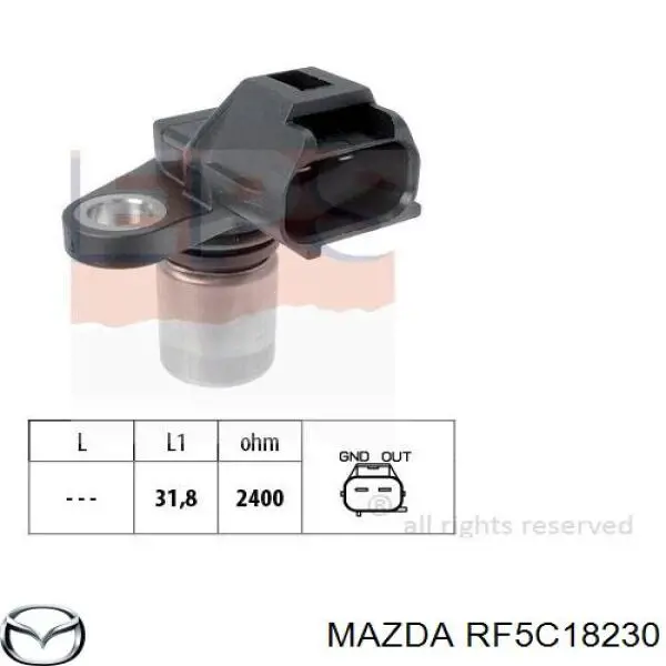 Датчик фаз Mazda RF5C18230 ціна, від 12.67 USD
