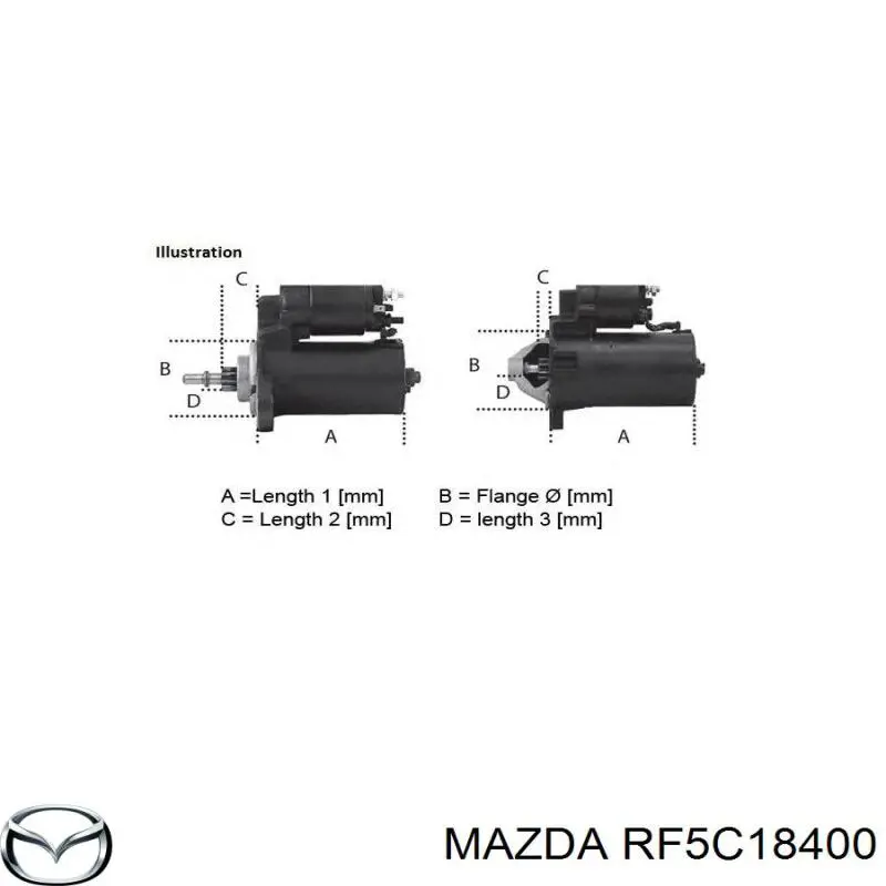 Купити RF5C18400 Mazda Стартер