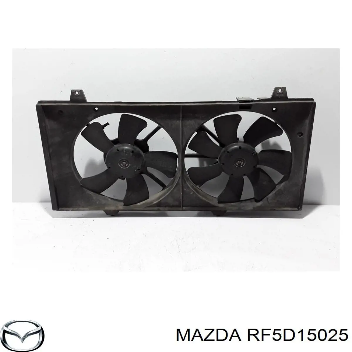RF5D15025 Mazda Дифузор радіатора охолодження, в зборі з мотором і крильчаткою