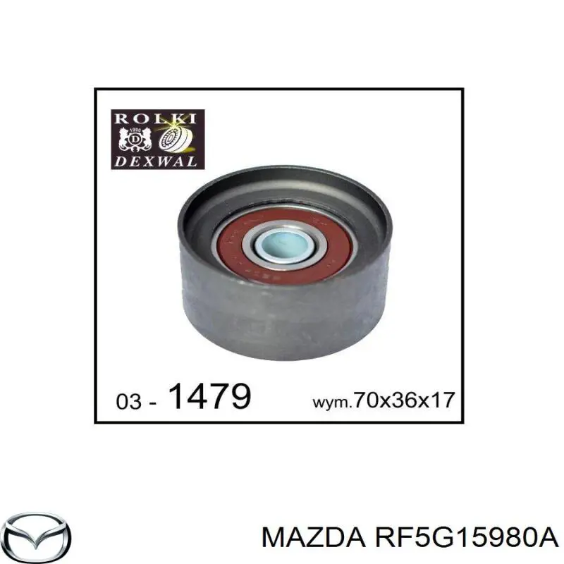 RF5G15980A Mazda натягувач приводного ременя