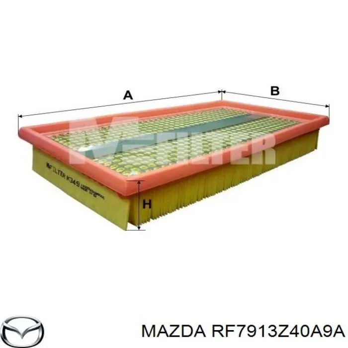 RF7913Z40A9A Mazda Повітряний фільтр двигуна
