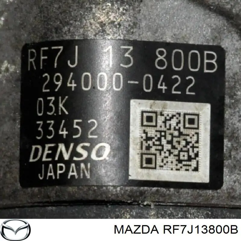 Паливний насос високого тиску RF7J13800B Mazda