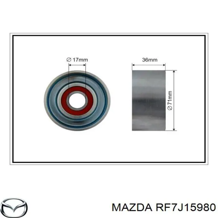 RF7J15980 Mazda натягувач приводного ременя
