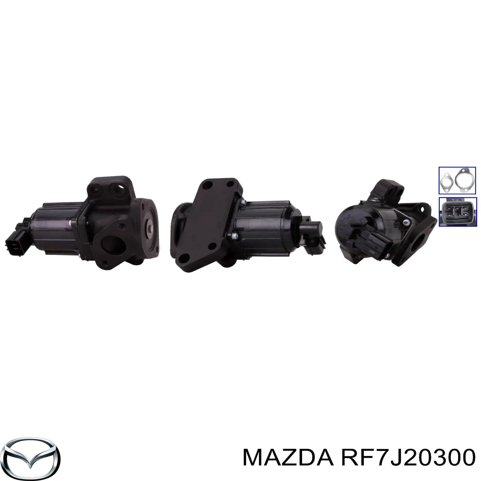 RF7J20300 Mazda клапан egr, рециркуляції газів