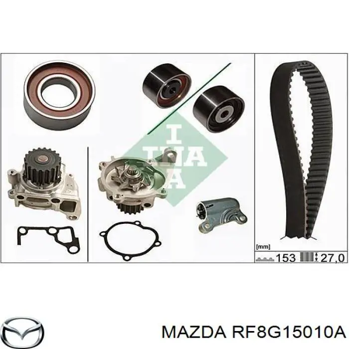 Помпа охолодження Mazda RF8G15010A ціна, від 31.67 USD