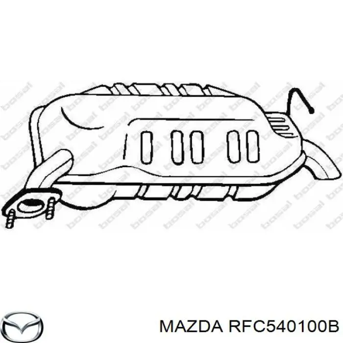 RFC540100B Mazda Глушник, задня частина
