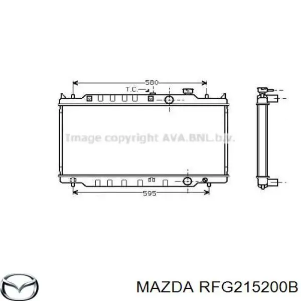 Радіатор основний Mazda RFG215200B ціна, від 144.80 USD